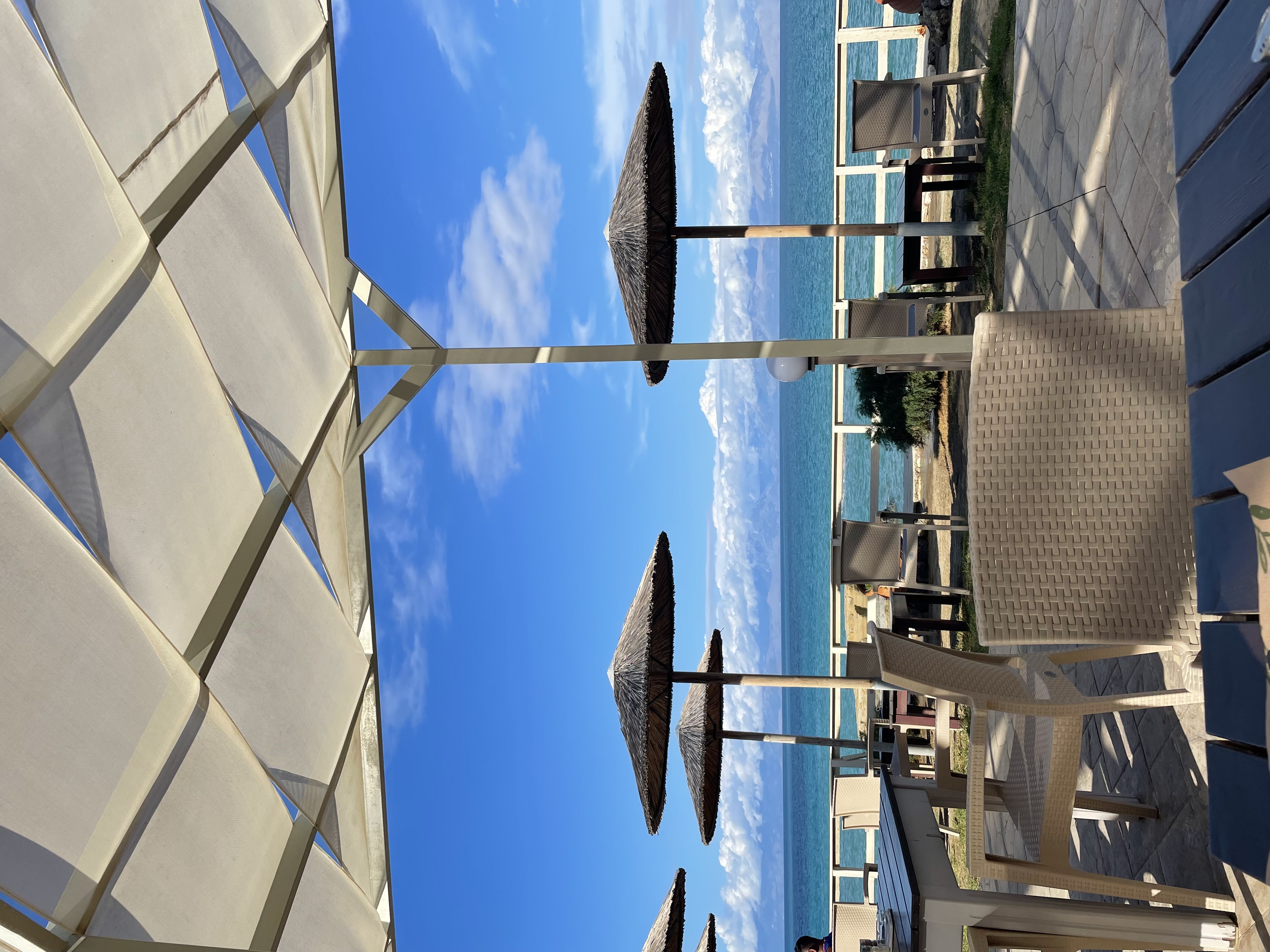 Beach bar with ocean view