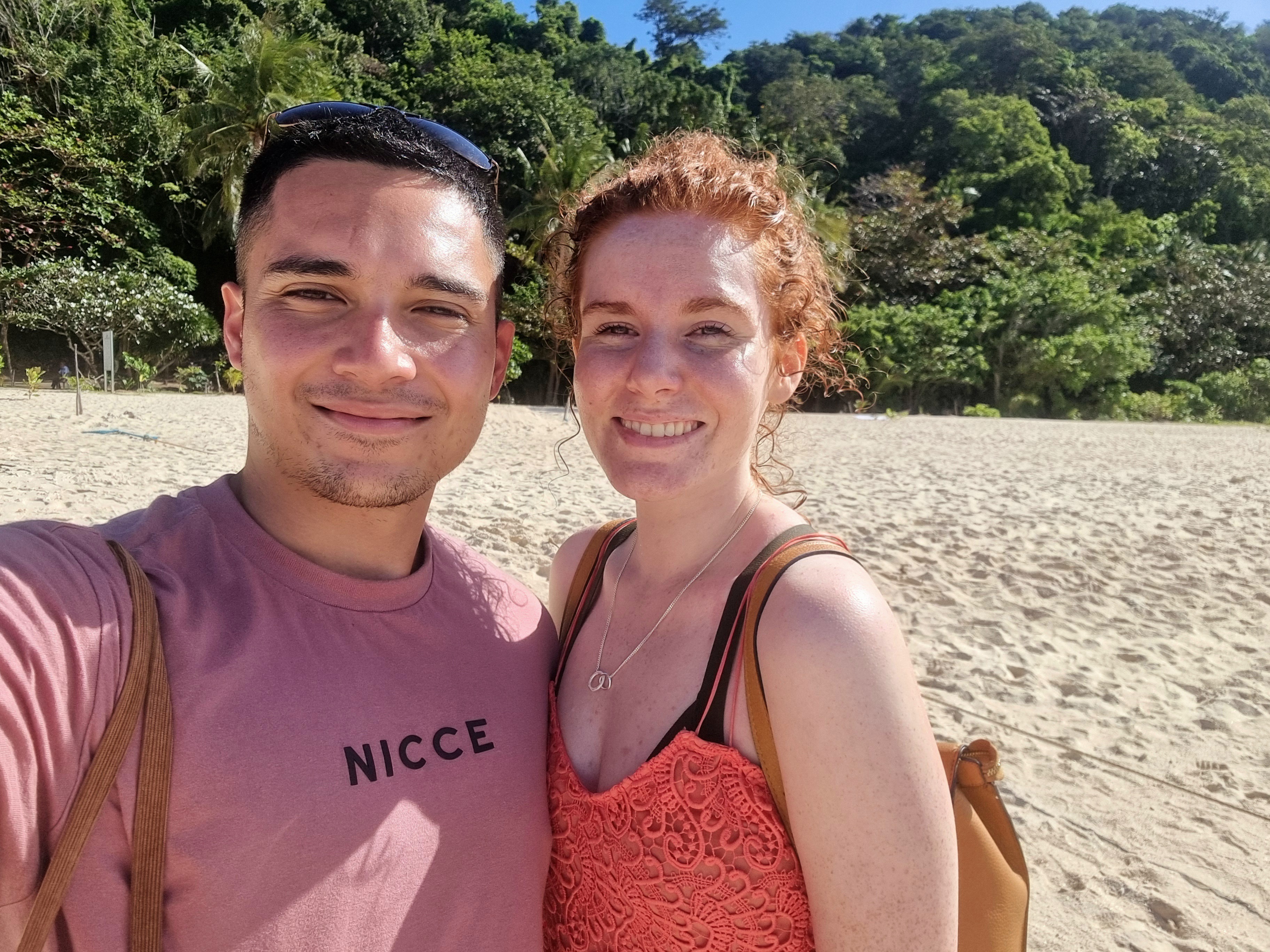 Selfie on Boracay beach